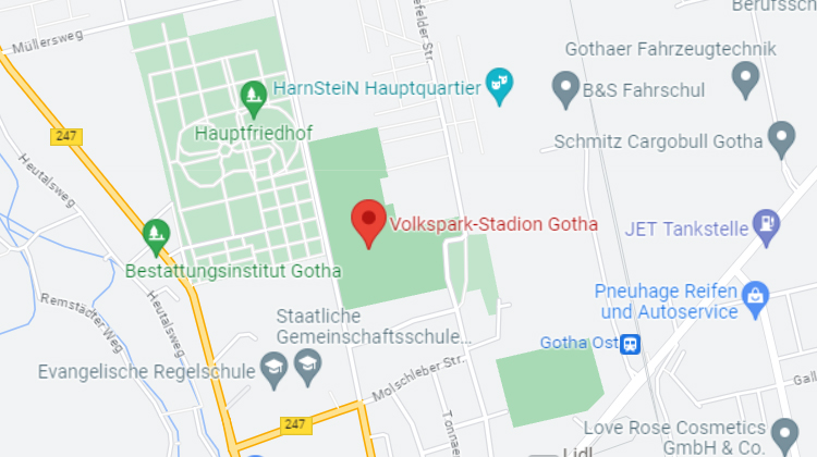 Routenplanung Volkspark Gotha Google Maps